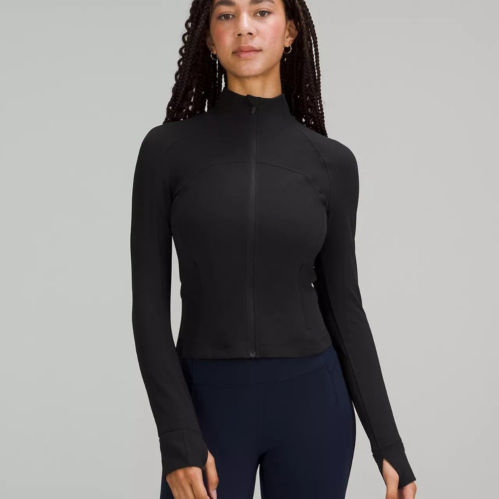 Lululemon Define Cropped Jacket Nulu Black Size 2